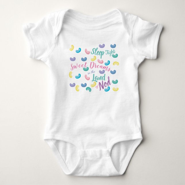 Colorful Sweet Candy Dreams Baby Bodysuit (Front)