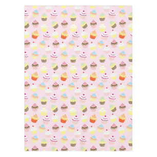 Colorful Sweet Cupcakes Pattern Tablecloth