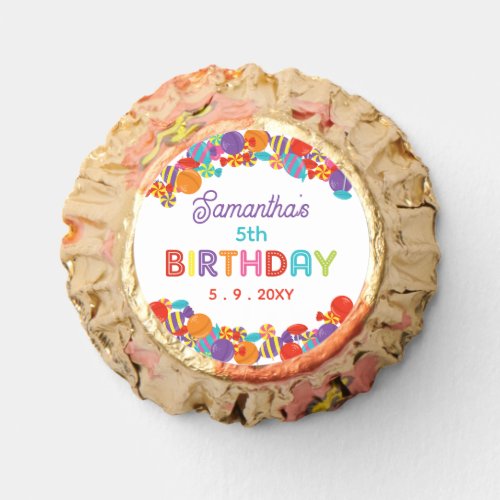 Colorful Sweet Fun Candy Birthday Party Reese Cups