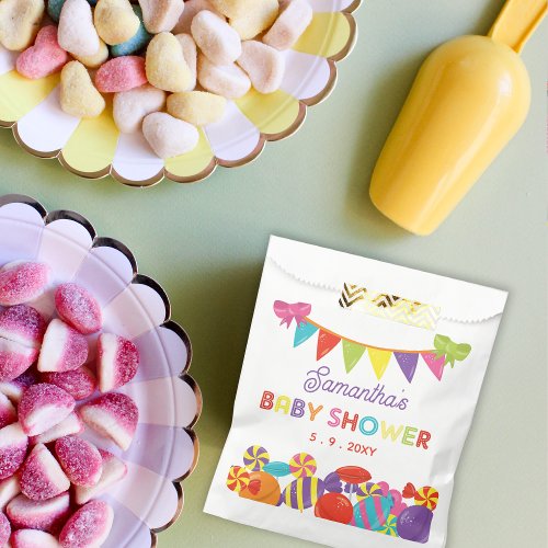 Colorful Sweet Fun Candy Theme Baby Shower Favor Bag