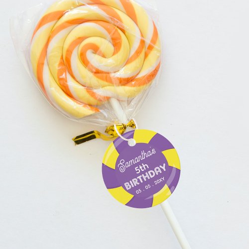 Colorful Sweet Fun Candy Theme Birthday Party Favor Tags