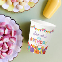 Colorful Sweet Fun Candy Theme Birthday Party Paper Cups