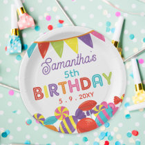 Colorful Sweet Fun Candy Theme Birthday Party Paper Plates