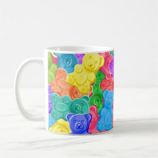 Colorful sweet jelly bears, gummy candies. Seamles Coffee Mug