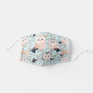 Colorful Sweet Owls Cloth Face Mask