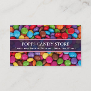 Colorful Sweets and Candy - Business Card