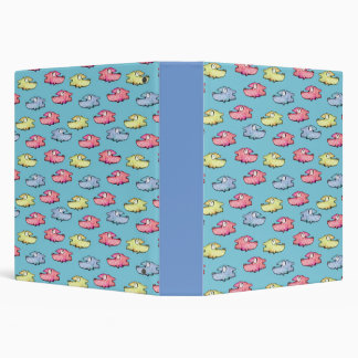 Colorful swimming happy fish 3 ring binder
