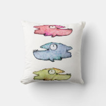 Colorful swimming happy fish