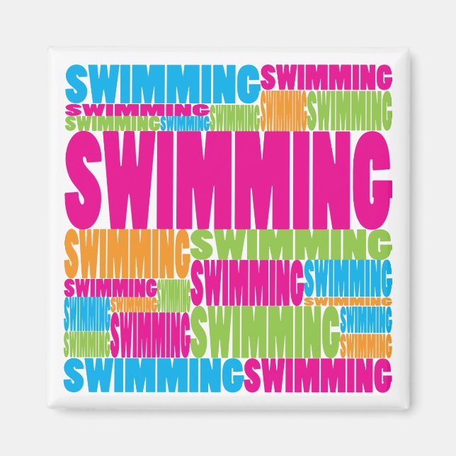 Colorful Swimming Magnet (Front)