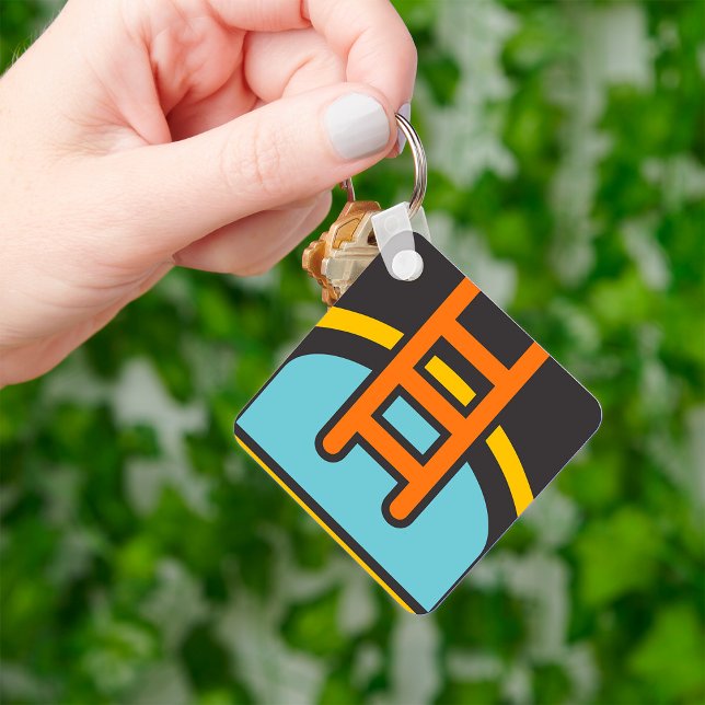 Colorful Swimming Pool Icon Keychain (Creator Uploaded)