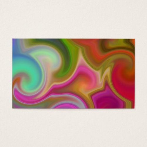 Colorful Swirl Abstract Business Card Templates