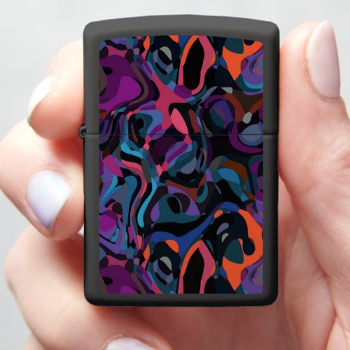 colorful swirl abstract 10 zippo lighter