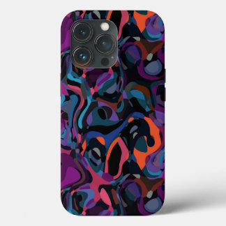 colorful swirl abstract iPhone 13 pro case