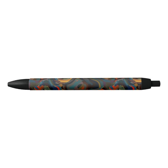 colorful swirl abstract pen (Front)