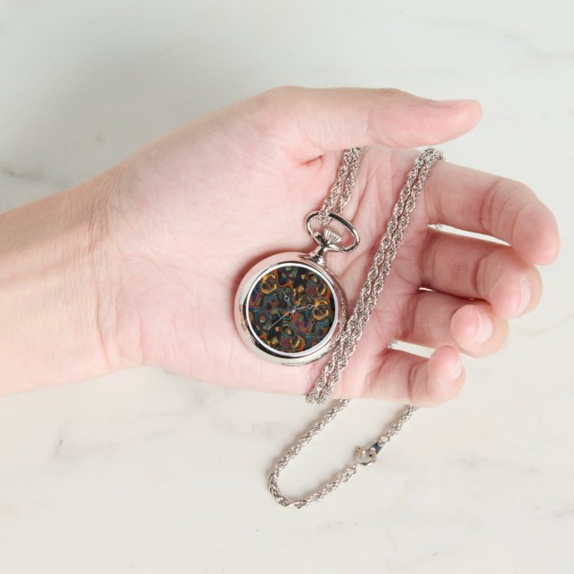 colorful swirl abstract watch (Hand)