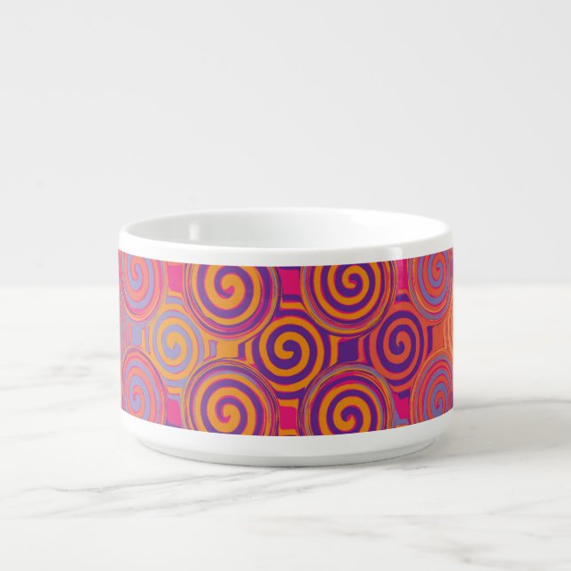 Colorful Swirl Chili Bowl (Center)