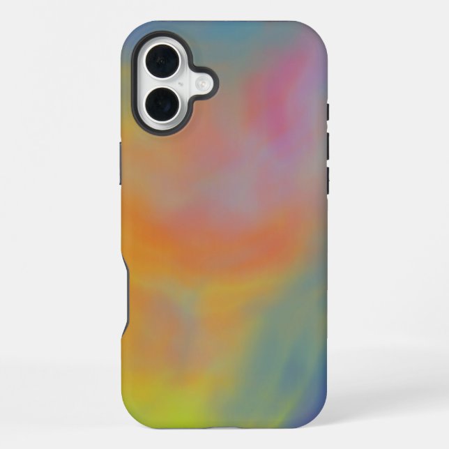 Colorful Swirl Clouds iPhone Case (Back)