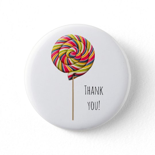 colorful swirl lollipop button