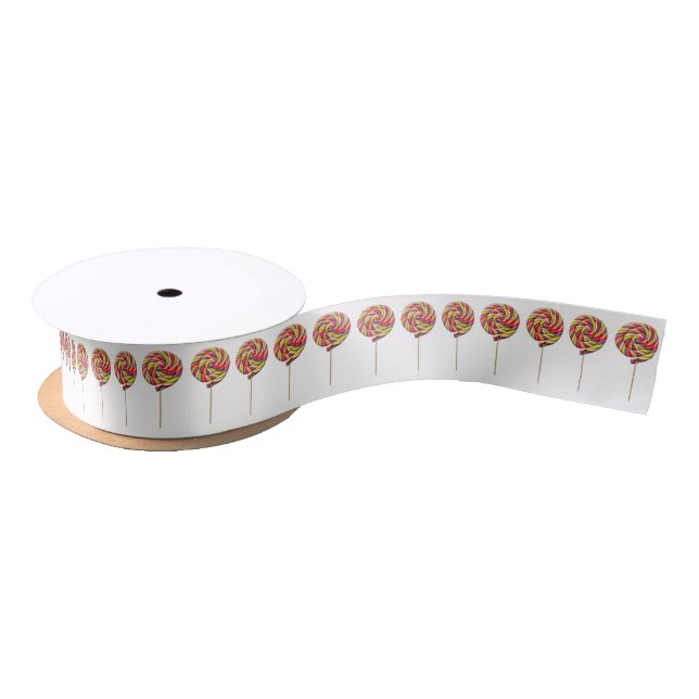 Colorful Swirl Lollipop Ribbon - 1.5'' (Spool)