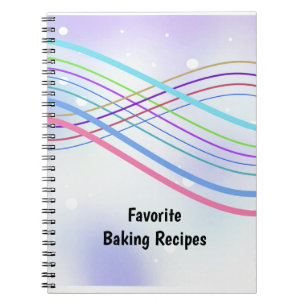 Colorful Swirl of Ribbons Notebook