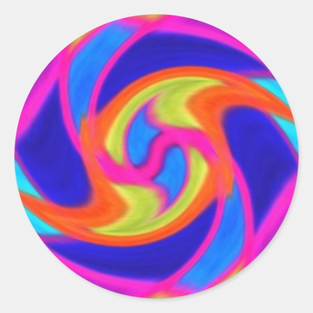 Colorful Swirl Stickers (Front)