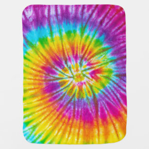 Colorful Swirl Tie-Dye Abstract. Baby Blanket