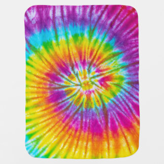 Colorful Swirl Tie-Dye Abstract. Baby Blanket