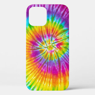 Colorful Swirl Tie-Dye Abstract. iPhone 12 Case