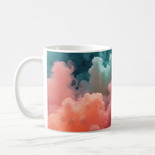 Colorful Swirled Clouds  Coffee Mug (Left)