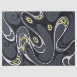 Colorful Swirling Abstract Tissue Paper