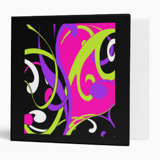 Colorful Swirls Binder