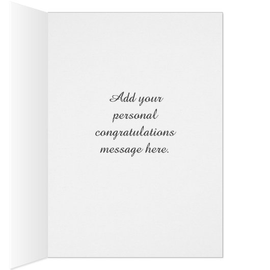 Colorful swirls caps graduation customizable card (Inside (Right))