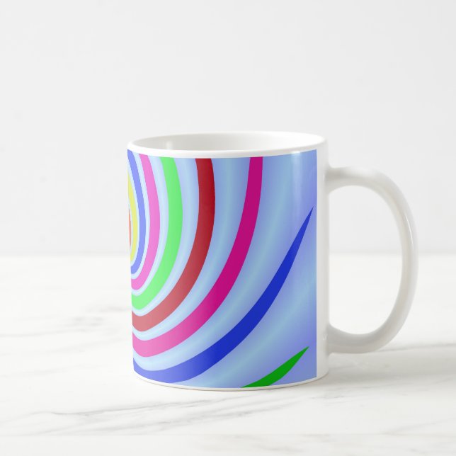 Colorful Swirls Coffee Mug (Right)