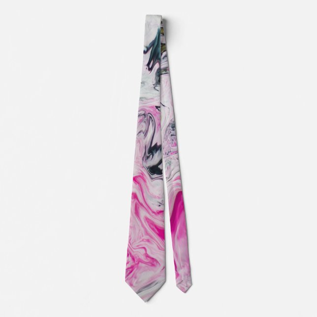 Colorful Swirls Design Neck Tie (Front)