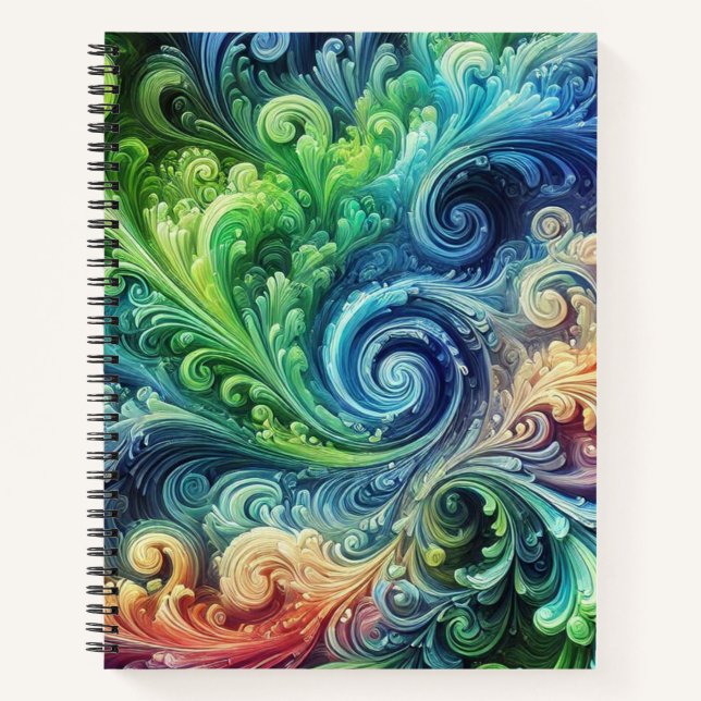 Colorful Swirls Journal (Front)