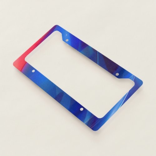 Colorful Swirls License Plate Frame