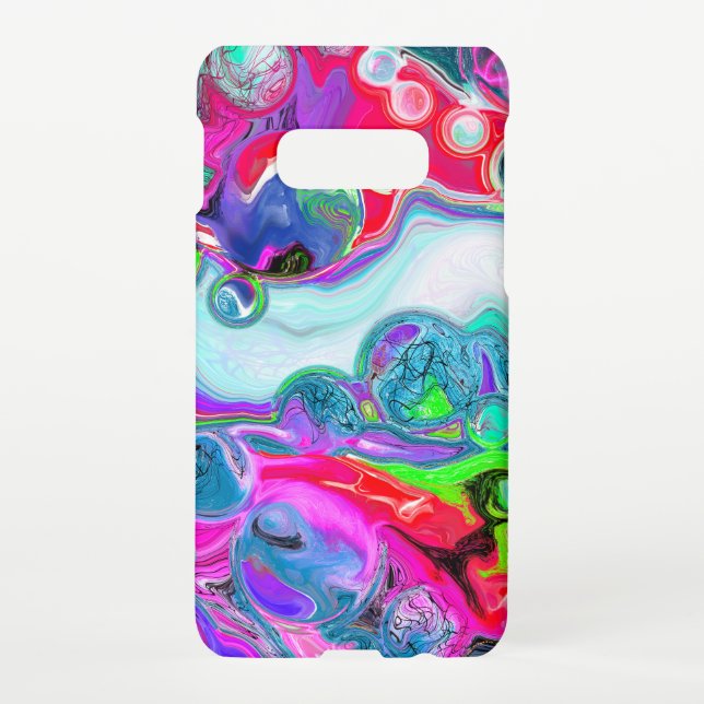 Colorful Swirls Modern Abstract Digital Art   Samsung Galaxy Case (Back)