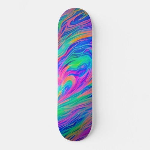 Colorful Swirls Skateboard