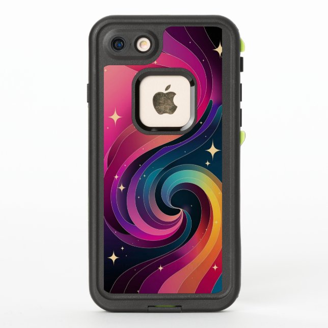 Colorful Swirly Gradient Wallpaper Phone Case (Back)