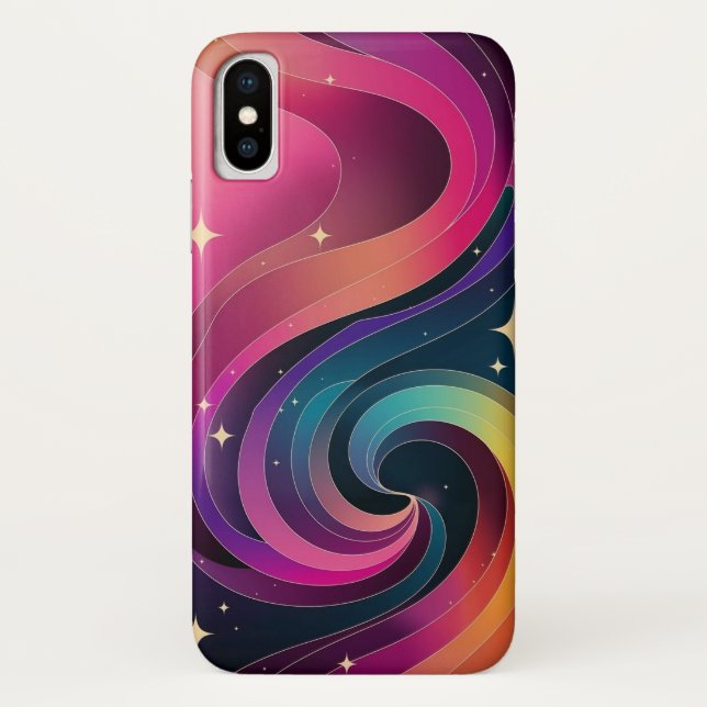 Colorful Swirly Gradient Wallpaper Phone Case (Back)