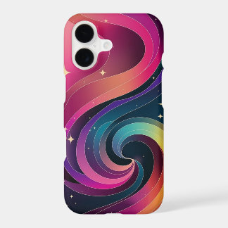 Colorful Swirly Gradient Wallpaper Phone Case