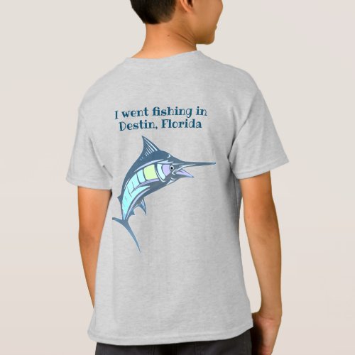 Colorful Swordfish Fishing Souvenir T_Shirt