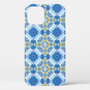 Colorful symmetrical seamless pattern, design in b iPhone 12 case