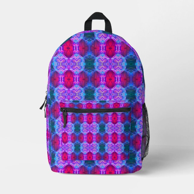 Colorful Symmetry Var Printed Backpack (Front)