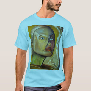 Colorful T-shirt featuring a printed fine art