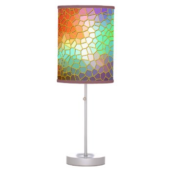 Colorful Table Lamp by KRStuff at Zazzle