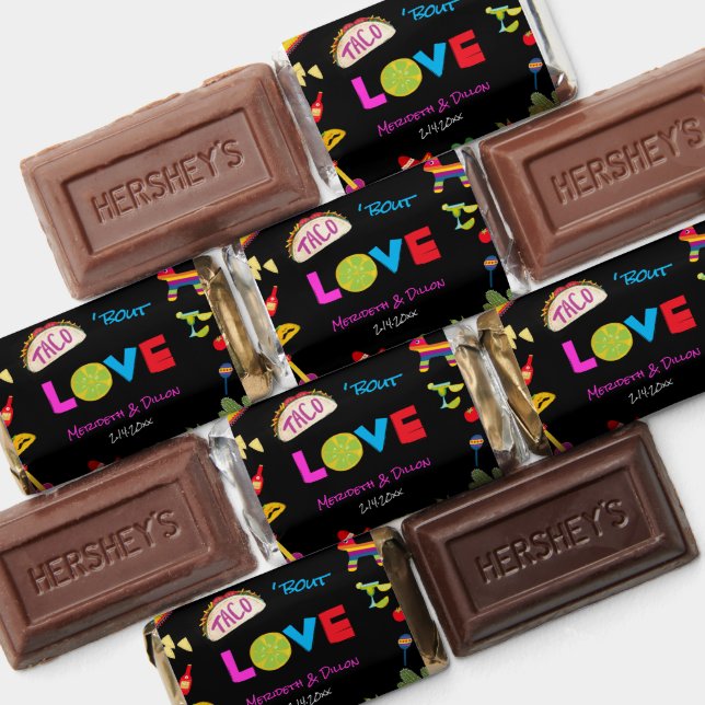 Colorful Taco Bout Love Mexican Fiesta Hershey's Miniatures (Assorted)