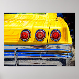 Colorful tail lights poster