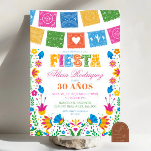 Colorful Talavera Mexican Fiesta Birthday Invitation