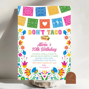 Colorful Talavera Mexican Surprise Party Invitatio Invitation